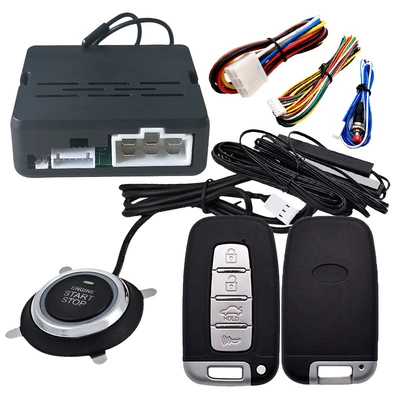 Car anti-theft device: Entry One-key Start System - pke-starts-without-flashing-light-with-q10-remote-control
