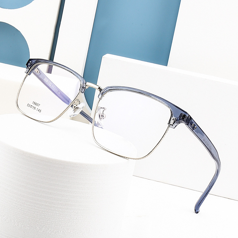 Retro moda lujo clásico ceja marco hombres pueden coincidir con miopía gafas marco 19607