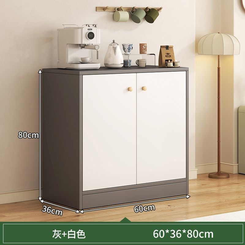 Gabinete de comedor de oficina pequeño armario de té armario de madera armario de viento de crema todo en un armario de almacenamiento de almacenamiento de viento de crema mesa de té