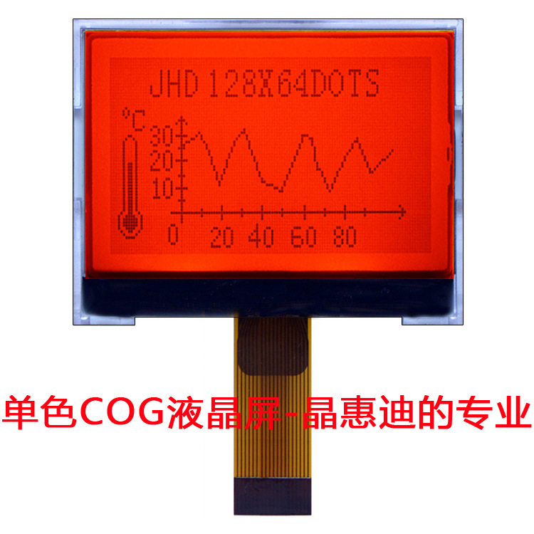 液晶模块/12864/SPI/1.8英寸/COG/JHD12864-86BTC-G/名显