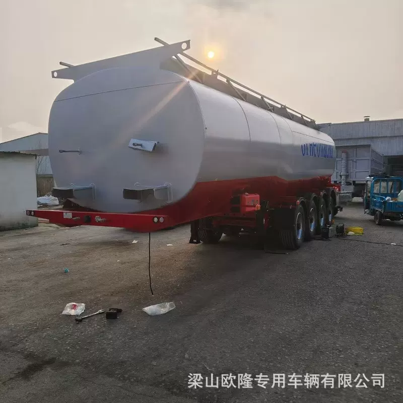 跨境三轴4轴气囊可提液体运输罐式车 厂家供应汽柴油运输半挂车