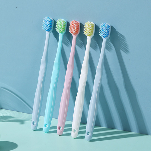 1 barrel of 10 pieces Jian brand wide-head soft-bristle adult toothbrush gum protection student men and women household toothbrush set wholesale