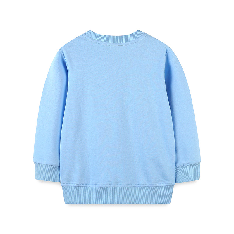 Suéter Infantil Otoño 2025, Estilo Europeo y Americano, Tejido de Algodón, Top Infantil con Bordado de Dibujos Animados, Jersey para Niñas