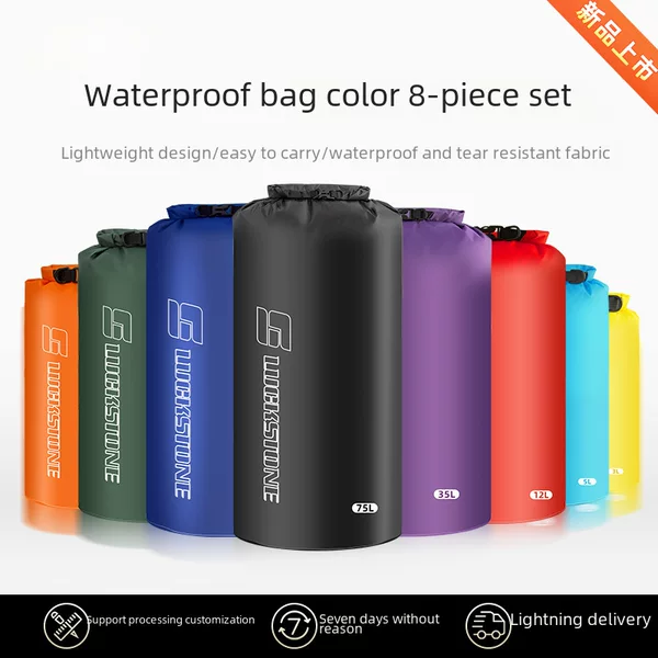 Outdoor Rafting Waterproof Bag, Camping Waterproof Bucket, Fitness Bag, Lightweight Travel Storage Bag, Dry Bag, Miscellaneous Items Bag