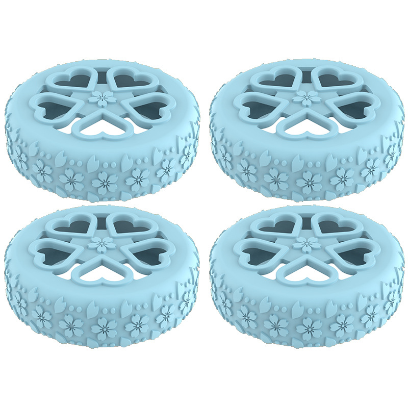 Caster shoesスーツケースホイールシリコン保護カバー耐摩耗性全包スーツケースホイールシリコン保護カバー