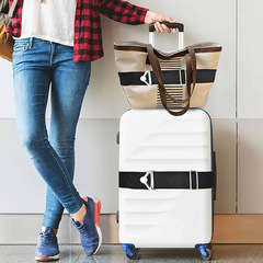 Metal triangular buckle suitcase straps Elastic cross straps suitcase checked straps luggage elastic straps