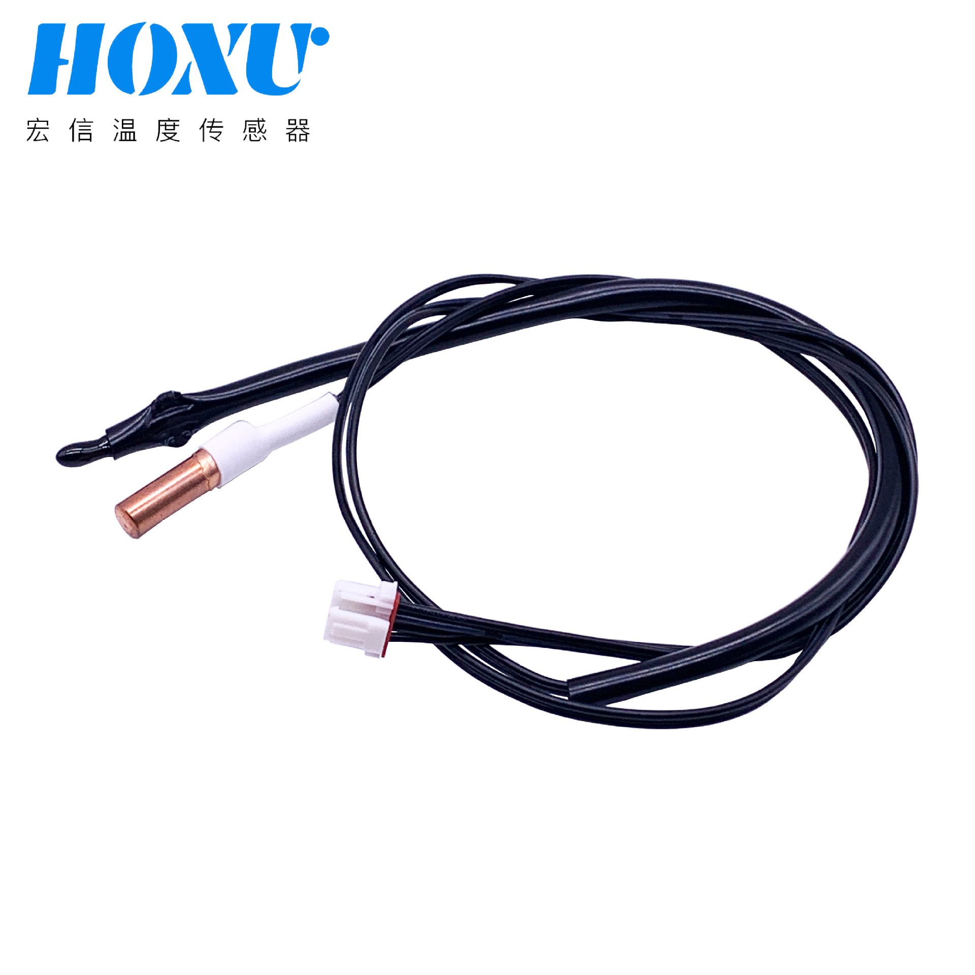 铜头水滴头组合温度探头 温度传感器ntc热敏电阻 清洗铜壳ntc厂家