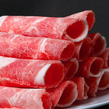 肥牛雪花卷涮火锅麻辣烫烤肉食材牛肉片半成品荤菜肉类配菜肉卷