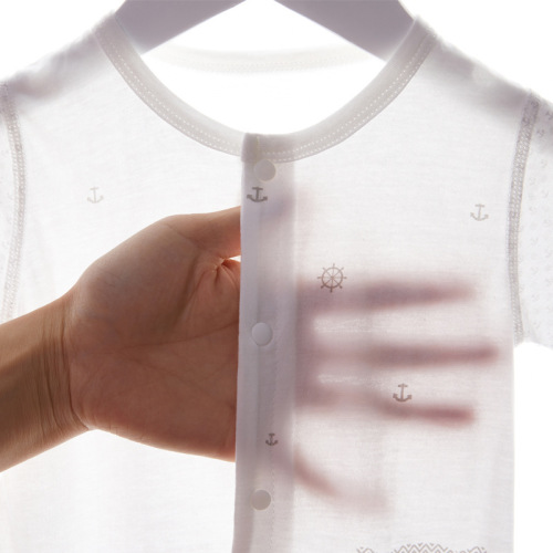 Baby jumpsuit summer thin short-sleeved newborn clothes newborn baby pure cotton romper children's pajamas summer clothes