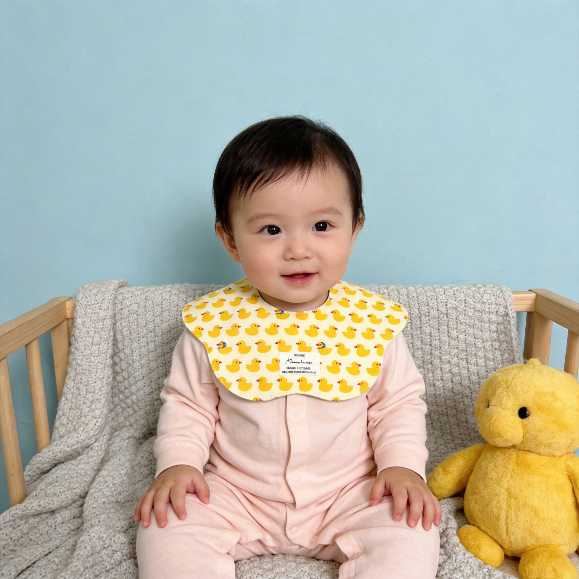 Korean Version 360-Degree Petal Baby Saliva Towel Class a Pure Cotton Baby Bib Kidsren's Saliva Pocket Waterproof Bib