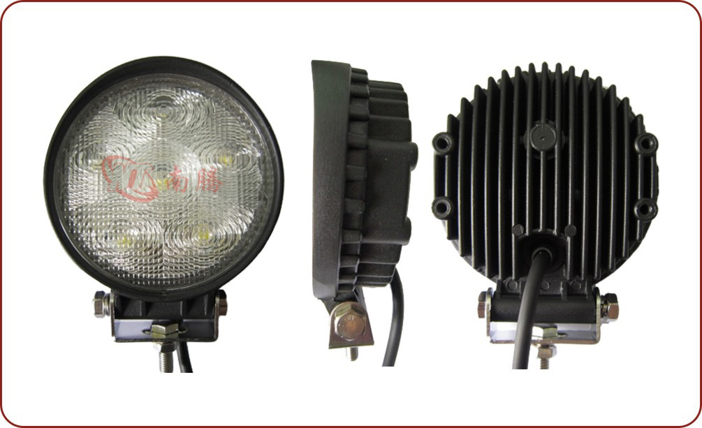 Luz de Trabajo LED Redonda de 4 Pulgadas y 18 W, Luz para Automóvil, Foco, Luz para Vehículos Todoterreno, Reflector, Luz de Alta Intensidad de 18 W36