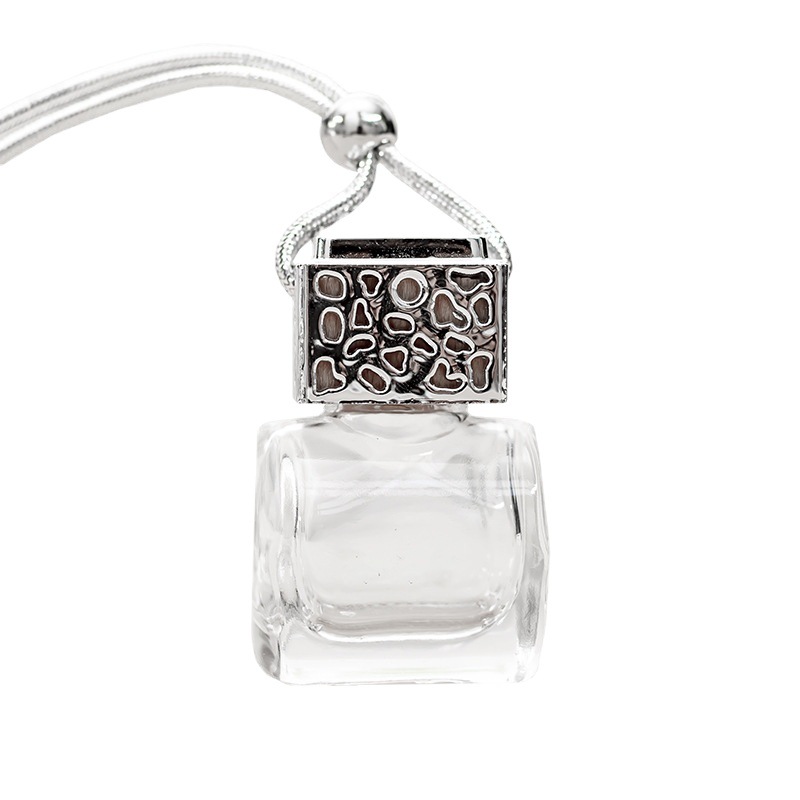 Botella de perfume de coche de forma especial colgante transparente muestra botella de vidrio colgante de coche botella colgante de coche aromaterapia botella vacía colgante
