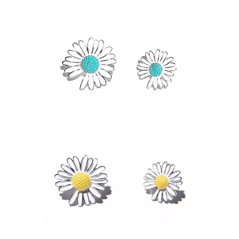 现货 PMO风格雏菊徽章胸针套装gd同款双色大小号极简胸针帽饰鞋饰