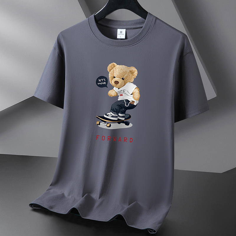 メーカー卸売り半袖tシャツ男性夏半袖新疆綿綿シャツ学生丸首ゆるいtシャツ代発