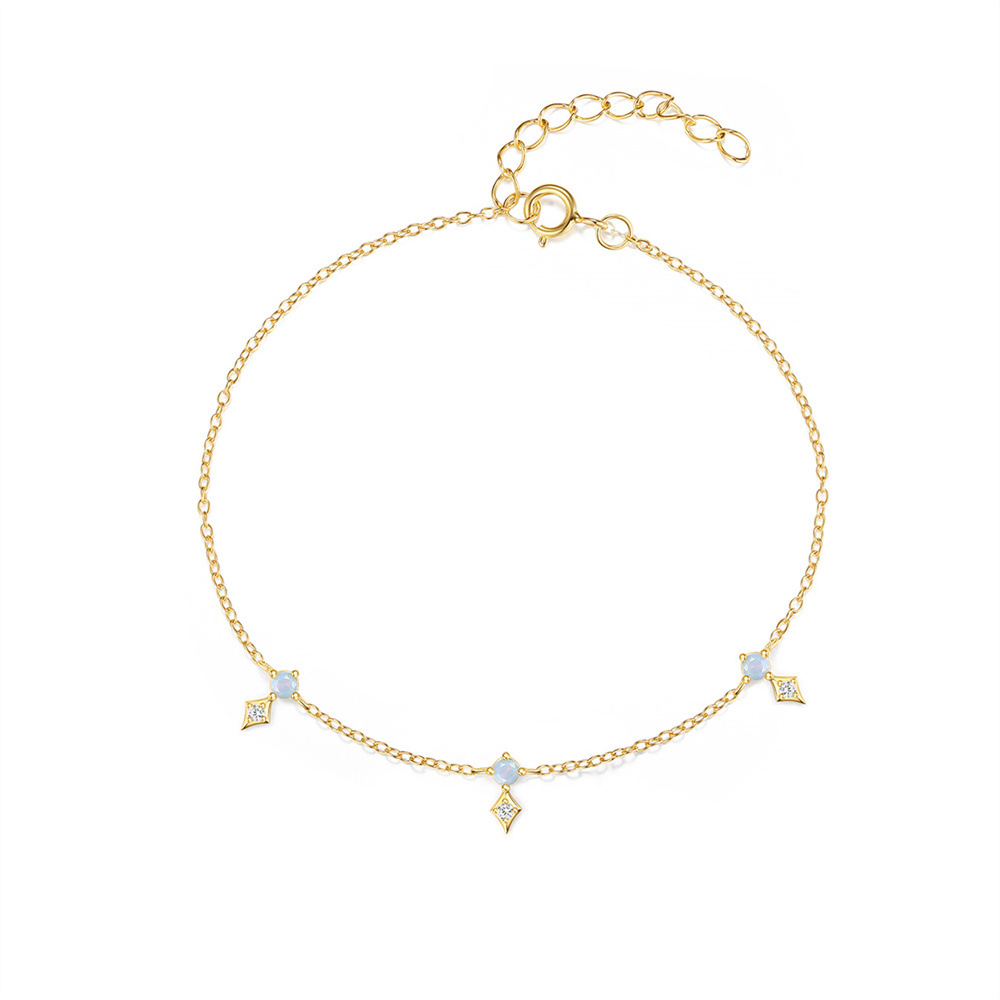 All Seasons Season Women's Gender 925 Sterling Silver Geometric 925 Sterling Silver Cable Chain Bracelets