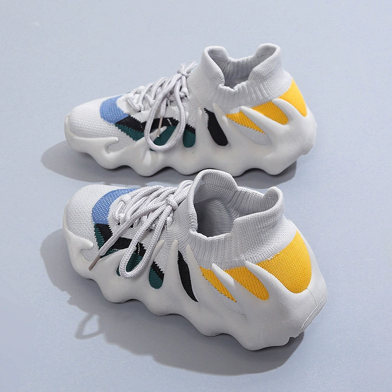 Тканые кроссовки Octopus Flying, женские модные новые летние женские туфли 2024, дышащие носки в Корейском стиле, обувь для студентов