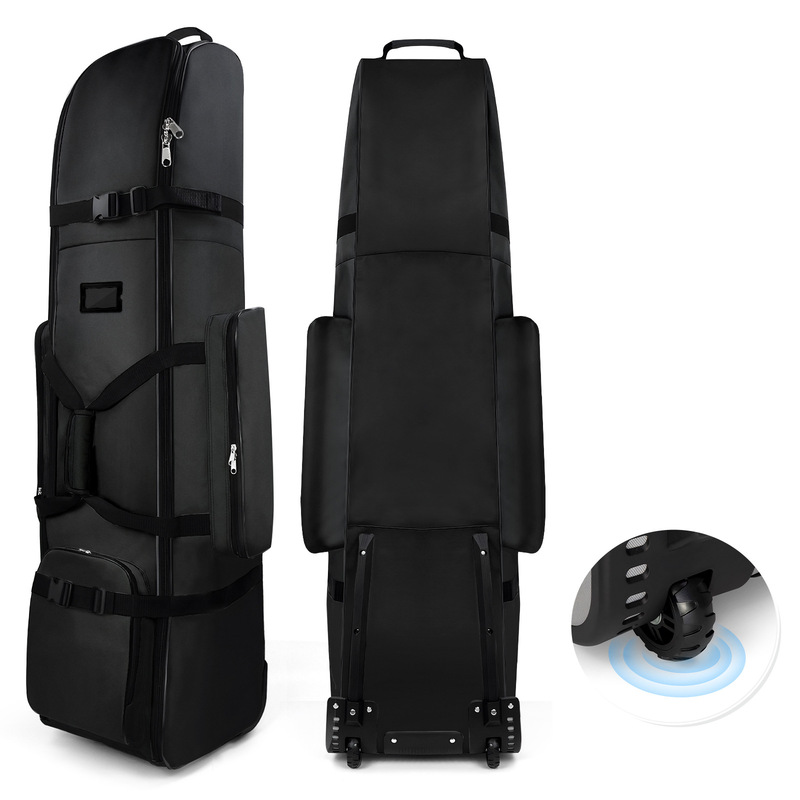 Golf Air Bag Travel Checked Luggage Bag Portable Foldable Ball Bag with Pulley Cart Bag Golf Air Bag Travel Checked Luggage Bag Portable Foldable Ball Bag with Pulley Cart Bag