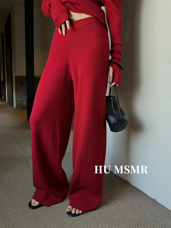 广州十三行HUMSMR秋上新爆款韩系舒适高腰百搭显瘦休闲裤H820|undefined
