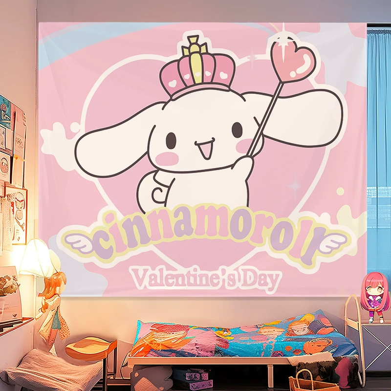 Постельное полотно Санрио Мели для стены hellokitty аренда дома декоративная тёплая романтическая подложка настенное полотнище