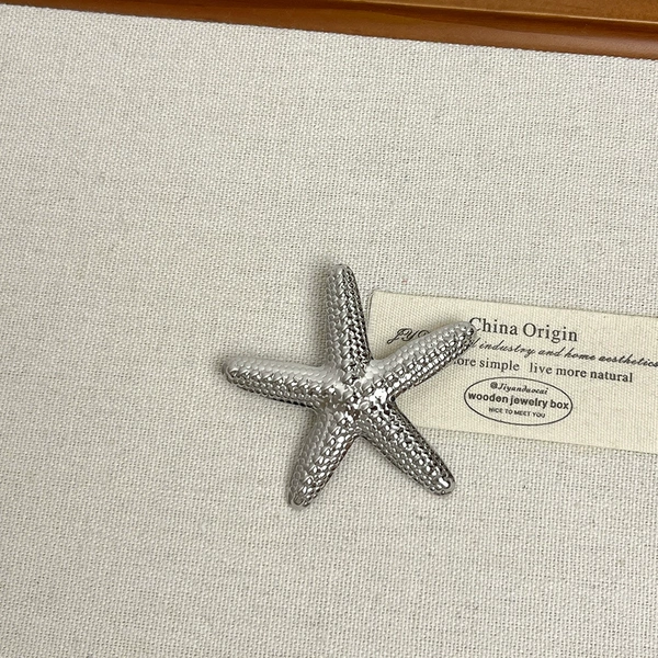 Silver starfish brooch Z-4599
