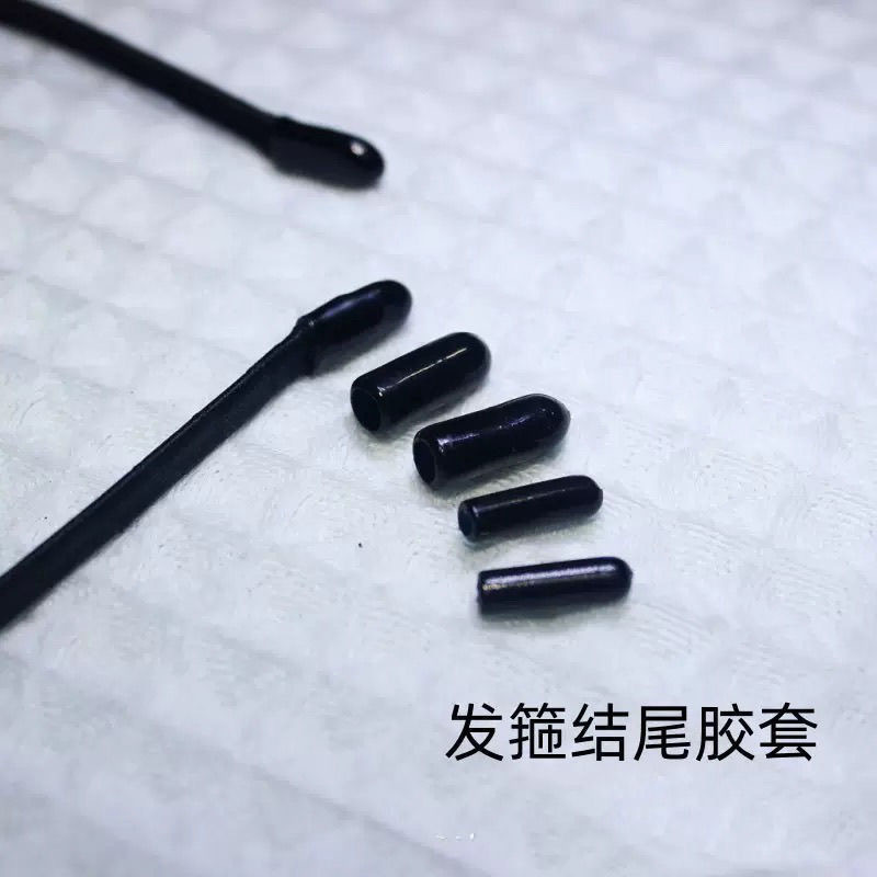 直径3mmのロッドヘッド保護カバー、胡蝶蘭サポートロッド保護キャップ、手仕上げのトップ、美しいソフトゴムカバー|undefined
