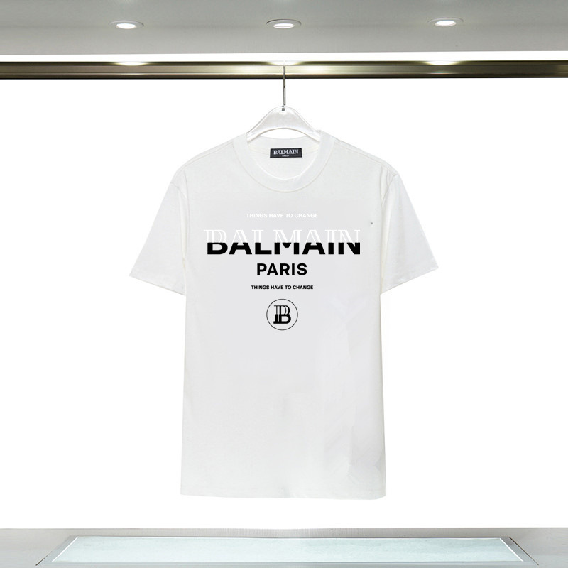 Balmain Balmain Printed Round Neck Short-Sleeved T-Shirt Amazon Women's Top t