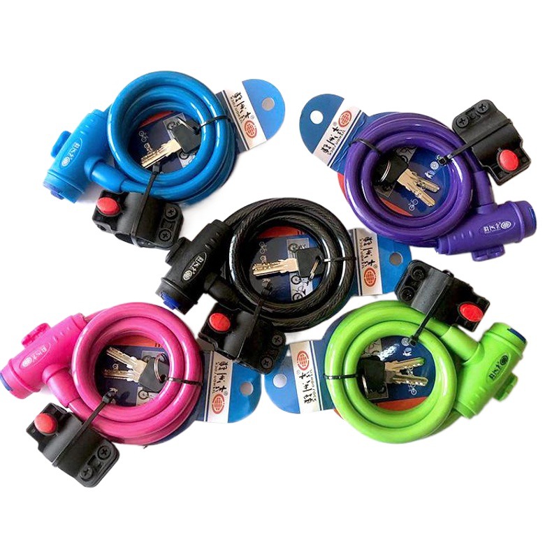 Bold environmental protection 5103 Jizhou car lock bicycle ring lock mountain bike steel cable wire lock alloy steel wire lock