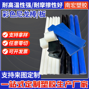 Colored Nylon Rod Material White Black Blue Fiber Reinforced Nylon Pa Plastic Plate Pa66 Nylon Plate Wholesale Processing