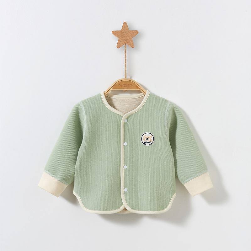 Ropa de abrigo para niños, primavera, otoño e invierno, ropa cálida para bebés, cárdigans de abrigo para bebés, tops para niños y niñas, ropa de otoño para bebés