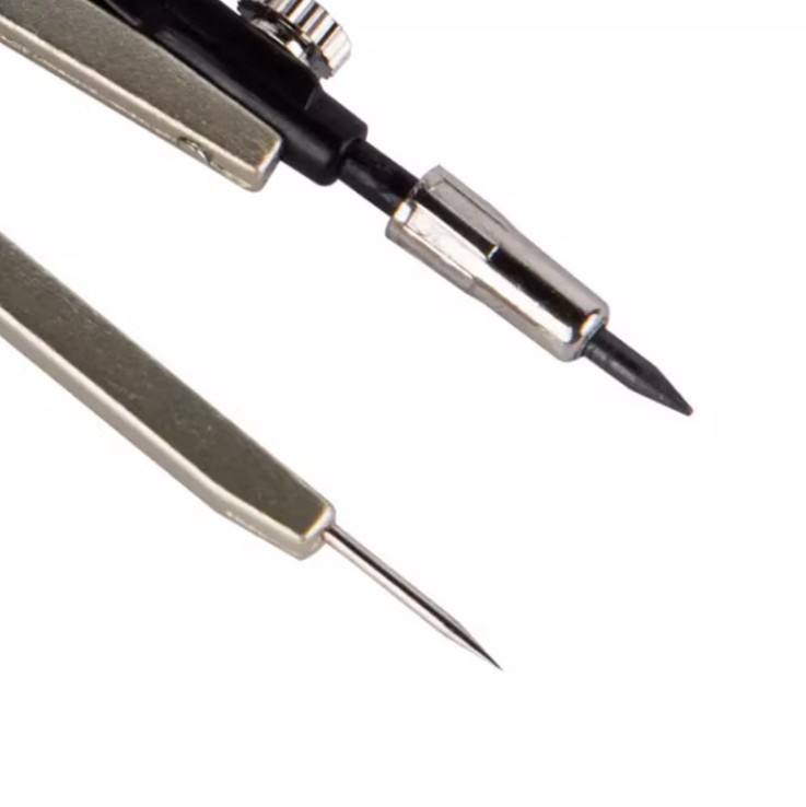 Morning Light ACS90896 Simple Series Metal Compass with 3 Lead Sticks Student Drawing Exam Stationery Wholesale