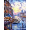 BO-02 Cartoon Venice Round Diamond Diamond [Drawing core size 25x35cm]