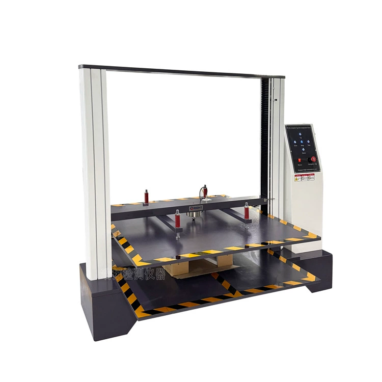 Микрокомпьютерный тестер сжатия гофрированной картонной бумажной трубки Тестер прочности на сжатие картонной упаковочной коробки