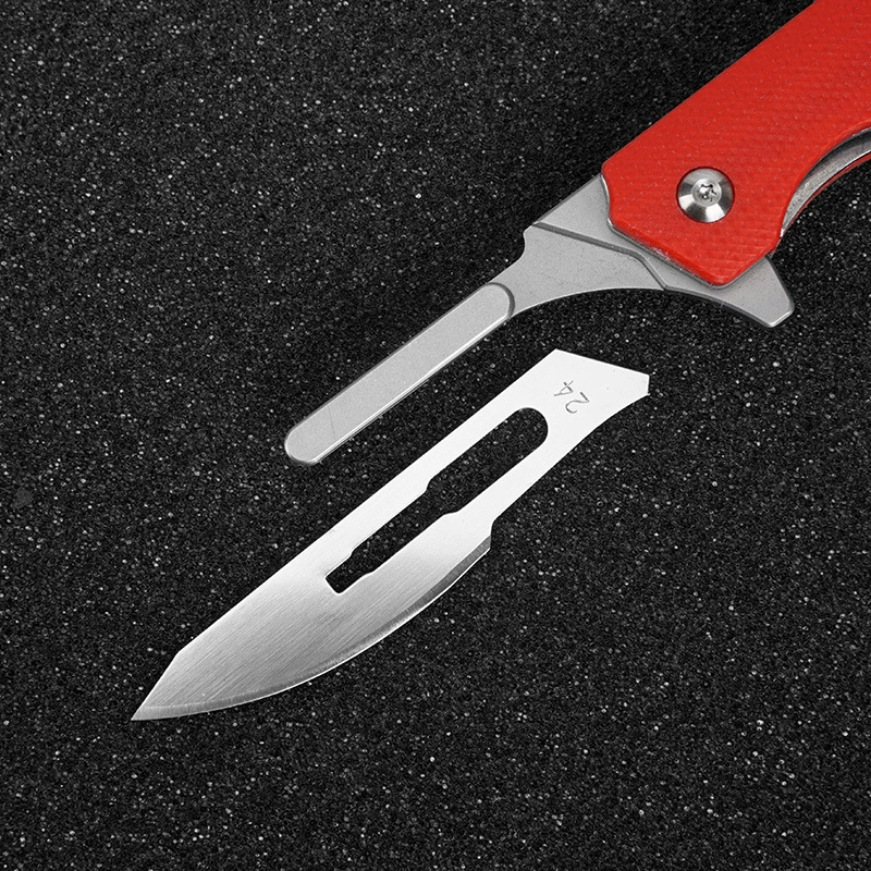 Small removable blade, handle, pocket knife, (Physicals), 10 pieces