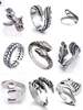 Retro one size ring, set, accessory, European style, punk style, wholesale