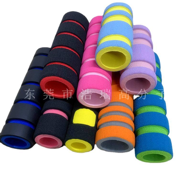 批发EVA泡棉磨砂发泡管 彩色橡塑登山棒把套 NBR磨面光面海绵管