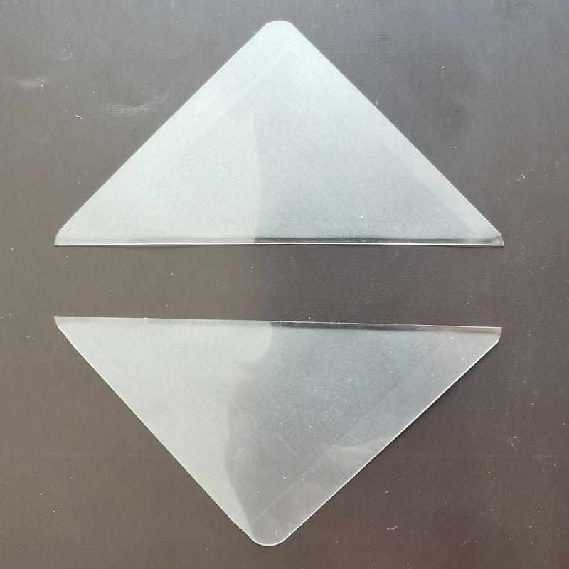 Factory Direct Sales Triangular Card Protective Film, Lucky Charm Plastic Film, Protective Charm Plastic Film, Special Custom Plastic Sealing