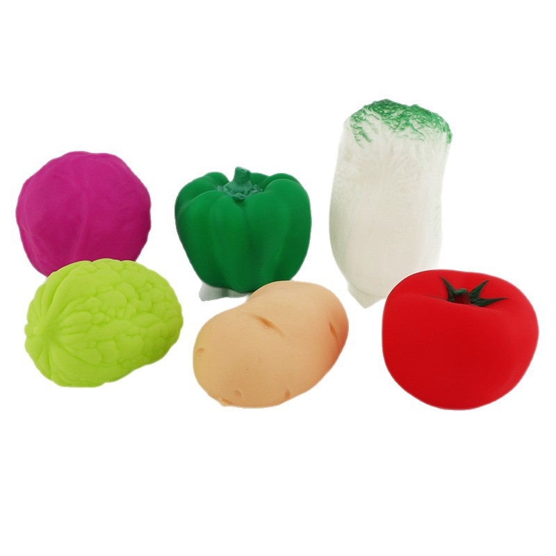 Juguetes de frutas de simulación de compresión de frutas para niños Juguetes de agua para niños Juguetes de acertijo para niños Juguetes de compresión