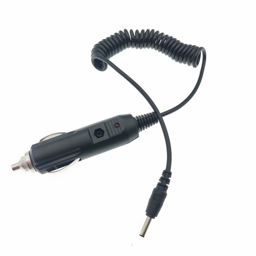 12V-24V car cigarette lighter plug to DC3.5X1.35 car charger spring car slingshot power cord