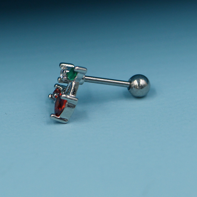 5g Weight Titanium Steel Ear Needle Material Cartilage earrings Classification 1 Piece Quantity Party, Street Occasion Titanium Steel Material Star, Heart Shape, Bow Knot Pattern All Seasons Season Unisex Gender Plating Design Hip-Hop, Streetwear Style 1 Piece Hip-Hop Streetwear Star Heart Shape Bow Knot Plating Titanium Steel Cartilage Earrings 11