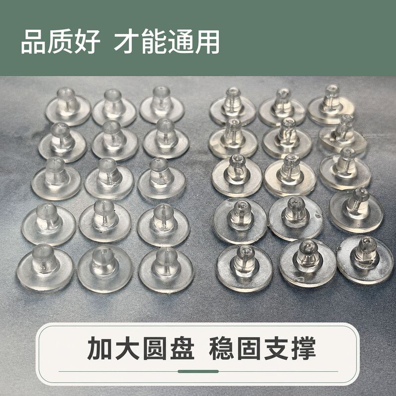 Transparent Ufo-Shaped Ear Plugs, Enlarged Disc Ear Studs, Plastic Ear Backs, Earring Accessories, Multiple Specifications, Wholesale in Stock Transparent Ufo-Shaped Ear Plugs, Enlarged Disc Ear Studs, Plastic Ear Backs, Earring Accessories, Multiple Specifications, Wholesale in Stock