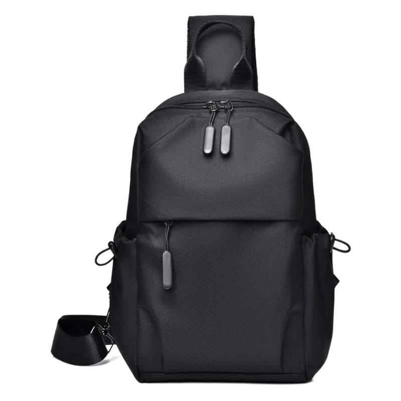 Nuevos hombres ocasionales de tela Oxford bolsa de pecho simple moda engrosada hombro mensajero bolsa estudiante viaje bolsa pequeña mochila