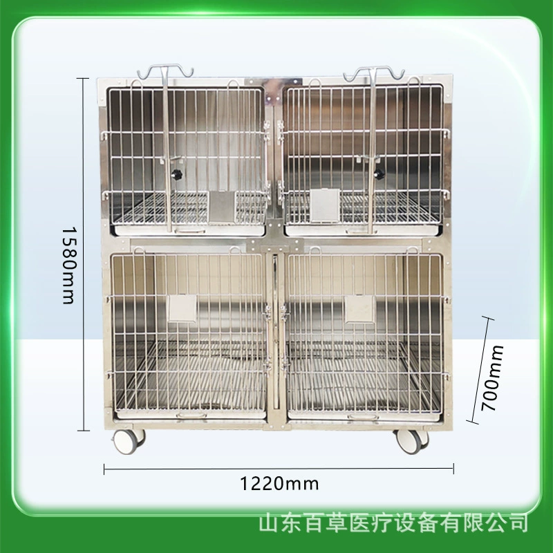 Больница из нержавеющей стали 304 стационарная термостатическая приемная клетка Сухая клетка для кошек и клетка для собак комбинированная инфузионная клетка