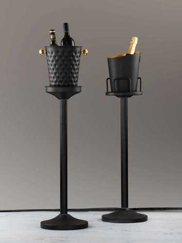 IYR7 New Model Floorstanding Champagne Barrel Bar Club Ice Bucket Set Thick Ice Bucket Stand Soft Furnishing Design Restaurant Ice Bucket