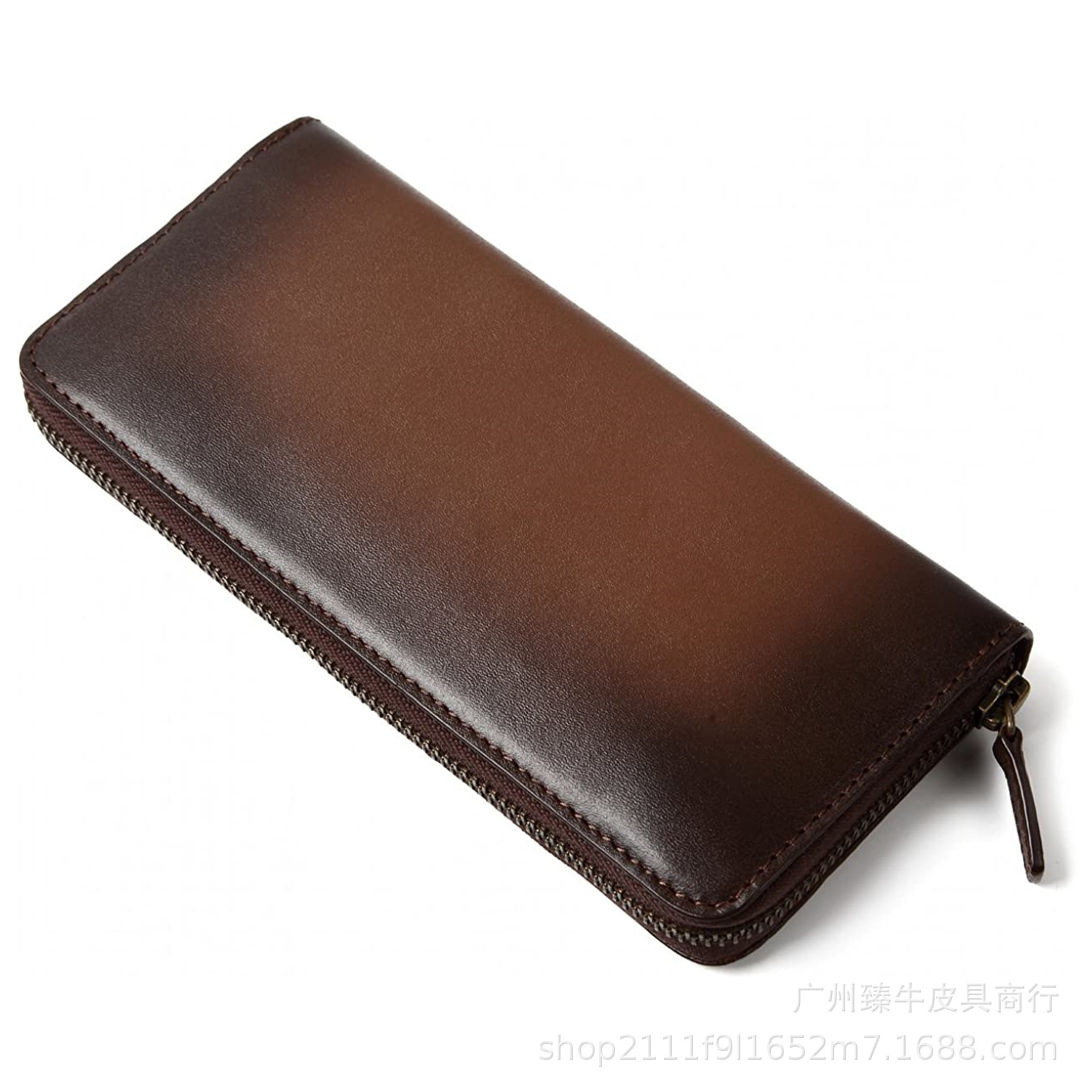 Japanese long wallet with zipper