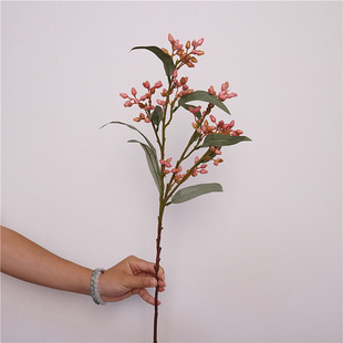 Fruit Soft Decoration Eucalyptus Flower Arrangement with Flowers Plastic Artificial Plant Fruit Scandinavian Home Decoration High Quality Fake Flower Eucalyptus