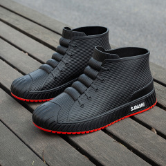 新款雨鞋男防水鞋外穿時尚學生短筒四季工作防滑雨靴成人膠鞋外貿