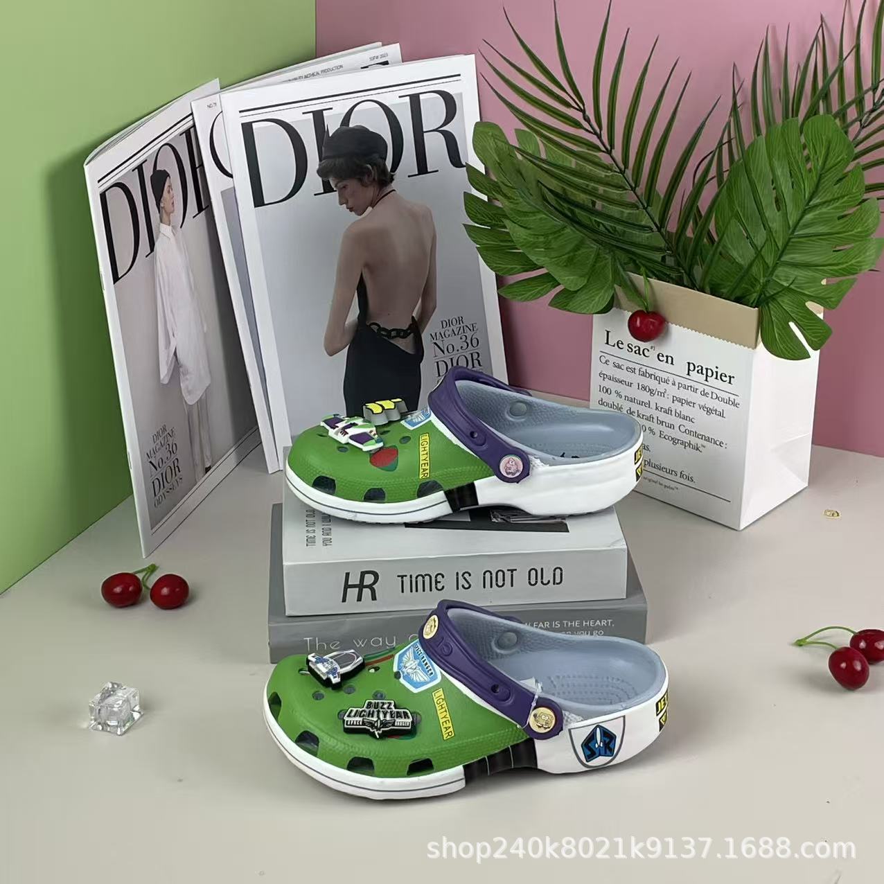 Transfer Print Pixar Children's Croc Shoes Boys Beach Shoes Buzz Lightyear Sandals Summer Children's Baotou Cute