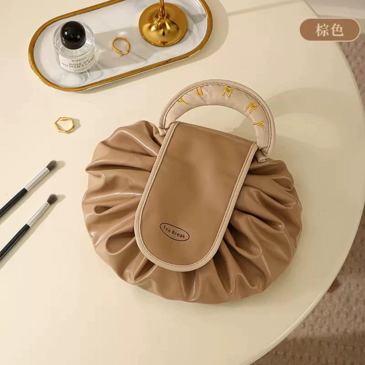 Ленивая косметическая сумка премиум-класса чувство большой емкости шнурка сумка для хранения pupu водонепроницаемая сумка для путешествий портативная сумка для хранения