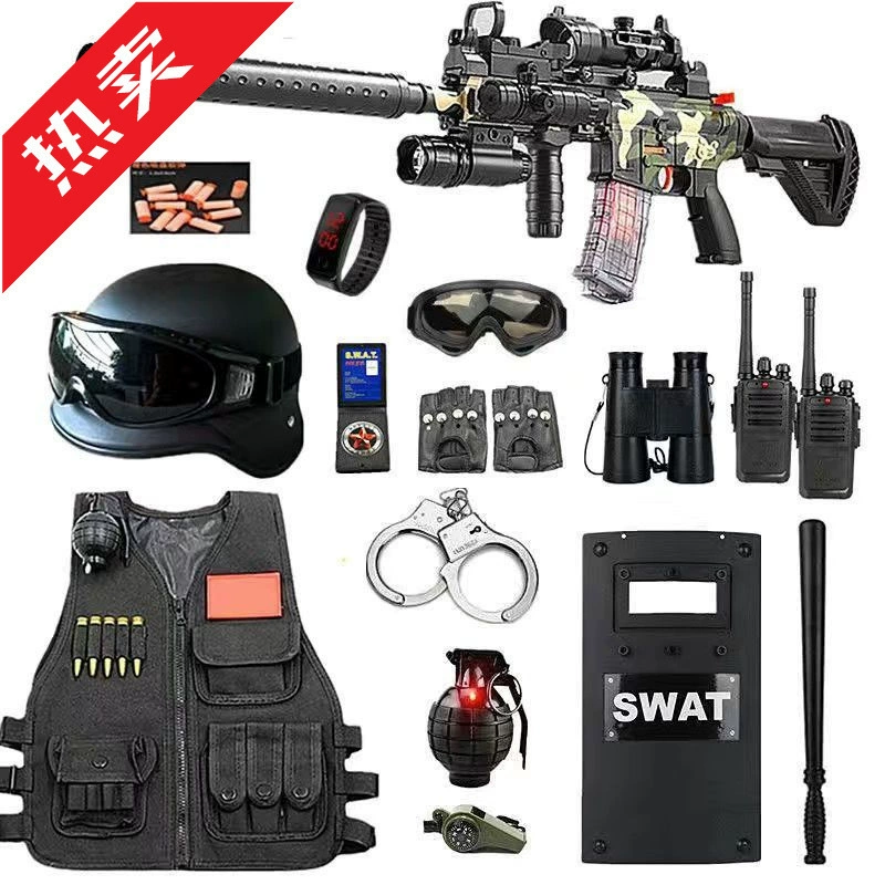 Детский маленький полицейский игрушечный пистолет набор спецназа игрушечный пистолет