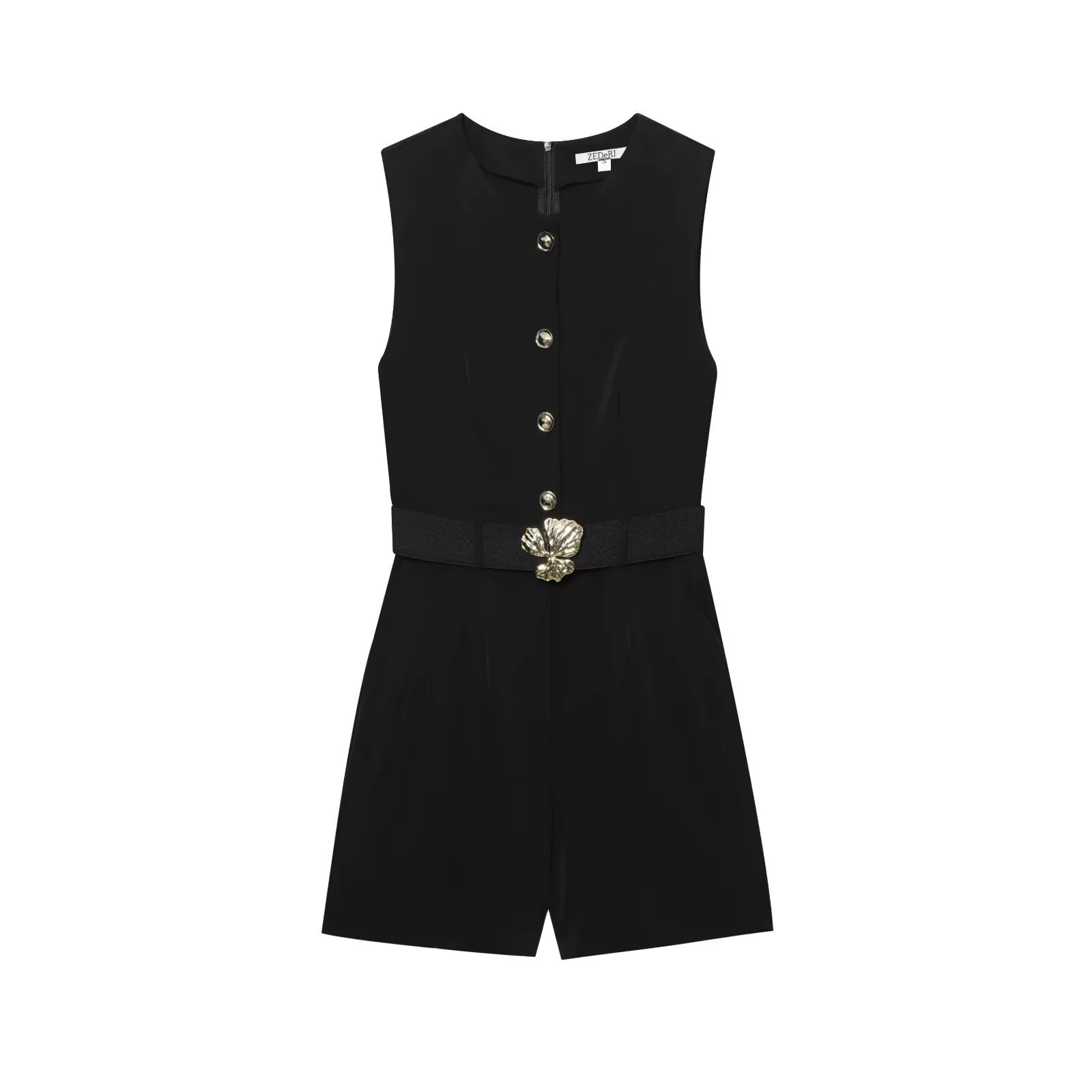 Летний комбинезон PB&ZA для женщин 2025 года, новый стиль «королевская сестра», модный, приталенный, из крепа, с поясом, артикул 3279782